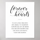 Trouwherdenking 'Voor altijd in onze harten' Poster (Voorkant)
