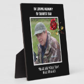 Trouwherdenking voor een gemiste geliefde fotoplaat (Zijkant)