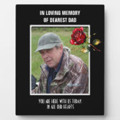 Trouwherdenking voor een overleden dierbare fotoplaat (Voorkant)