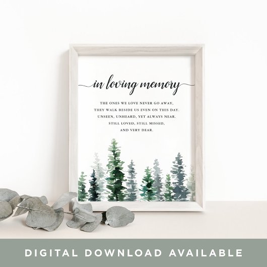 Trouwherdenkingbord Timber Grove Poster