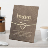 Trouwherdenkingstafel Voetstuk Bord Reclamebord Met Voetstuk (Insitu)