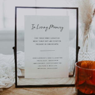 Trouwherdenkingsteken 'In Loving Memory' Poster