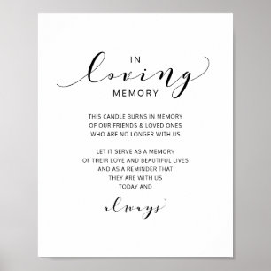 Trouwherdenkingsteken Levendig Schrift Poster