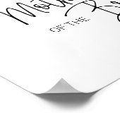 Trouwherdenkingstoel voor de moeder van de bruid poster (Hoek)