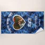 Trouwherinnering Aangepaste fototekst Strandlaken (Voorkant)