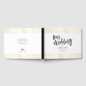 Trouwherinnering gouden confetti handgeschreven gastenboek (Volledig)
