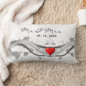 Trouwherinnering Monogram Liefdes Accent Kussen (Deken)