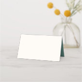 Trouwhulpmiddel met vintage retro monogram plaatskaartje (Achterkant)