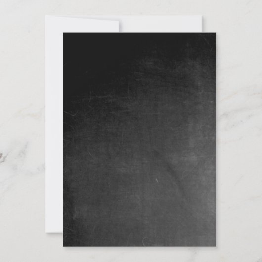 Trouwhuwelijk Uitnodiging Roze Grijze Krijtbord Vi (Achterkant)