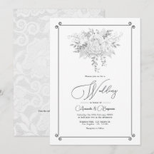 Trouwhuwelijks QR-code met vintage kant en bloemen