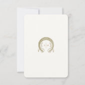 Trouwinfo  Art Nouveau Mucha Kaart (Achterkant)