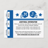 Trouwinformatie Voetbal Ticket Informatiekaartje (Voorkant)