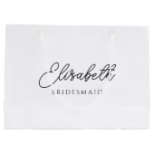Trouwjapon Typografie Naam Sjabloon Aangepast Groot Cadeauzakje (Achterkant)