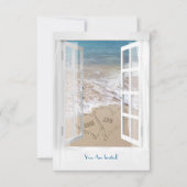 Trouwjubileum dinerfeest op Ocean Beach Kaart (Voorkant)