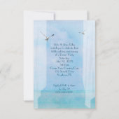 Trouwjubileum dinerfeest op Ocean Beach Kaart (Achterkant)