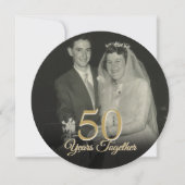Trouwjubileum Foto Cirkel elk jaar Kaart (Voorkant)