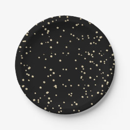 Trouwjubileum Gouden Glitters Papieren Bordje
