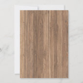 Trouwjubileum Houten Uitnodiging voor elk jaar (Achterkant)