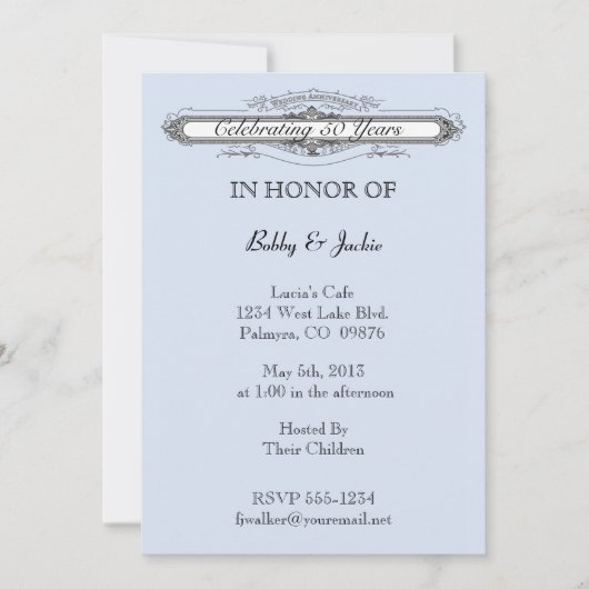 Trouwjubileum Kaart (Voorkant)