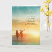 Trouwjubileum levenslange liefde echtgenoot kaart (Gele Bloem)