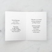 Trouwjubileum Levenspartner Blauwe Tulpen Kaart (Binnen)