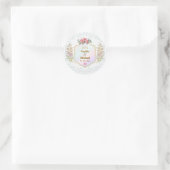 Trouwjubileum met gouden initialen monogram ronde sticker (Tas)