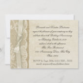 Trouwjubileum met Kanten Lace Kaart (Achterkant)