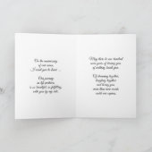 Trouwjubileum Paarse Tulpen Levenspartner Kaart (Binnen)