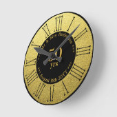 Trouwjubileum / Pensioen Aangepast Merk  Ronde Klok (Hoek)