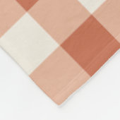 Trouwjubileum stel aangepaste foto Gingham Fleece Deken (Hoek)