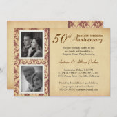 Trouwjubileum uitnodigingen - 2 foto's (Voorkant / Achterkant)