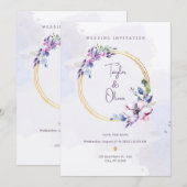 trouwjubileum uitnodigingskaarten kaart (Voorkant / Achterkant)