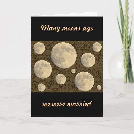 Trouwjubileum Volle Maan Kaart (Voorkant)
