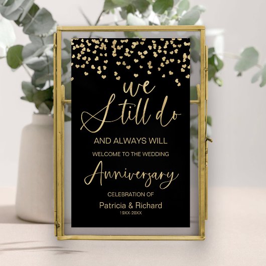 Trouwjubileum Welkomstbord Poster