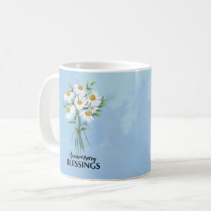 Trouwjubileum Zegen Boeket van Madeliefjes Koffiemok