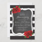 Trouwjubileum Zilver Diamant 60e 25 Uitnodiging (Voorkant)