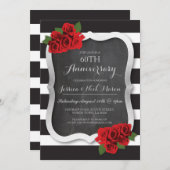 Trouwjubileum Zilveren Diamant 60e 25 Uitnodiging (Voorkant / Achterkant)