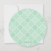 Trouwjubileumfeest met zeegroene zanddollar kaart (Achterkant)