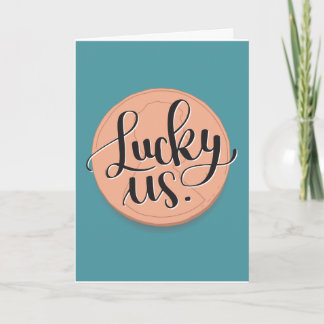 Trouwjubileumkaart 'Lucky Us' Kaart