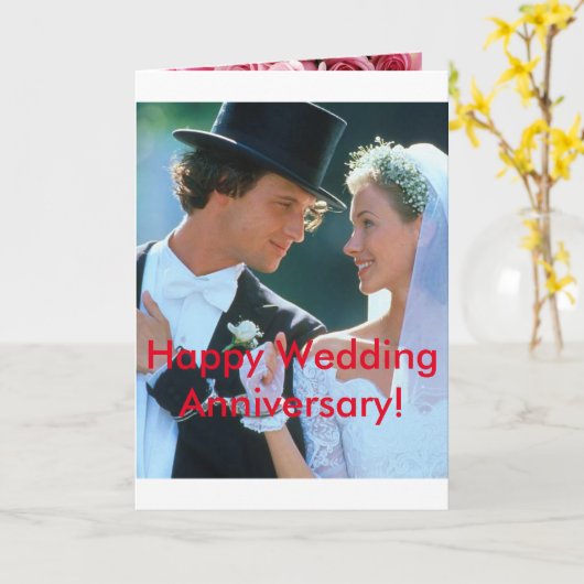 trouwjubileumkaarten kaart (Gele Bloem)