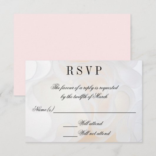 Trouwjurk achtergrond - RSVP Kaart (Voorkant / Achterkant)