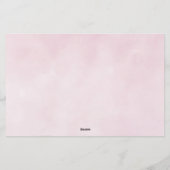 Trouwjurk - advies en wensen vrijgezellenfeest briefpapier (Achterkant)