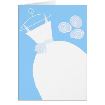 Trouwjurk Blauw verticaal