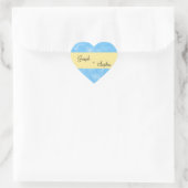 Trouwjurk & Bruid Blauwe Spons Harten Vorm Sticker (Tas)