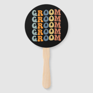 Trouwjurk bruid & bruidegom Matching klaarkomende  Handwaaier