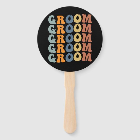 Trouwjurk bruid & bruidegom Matching klaarkomende Handwaaier (Voorkant)