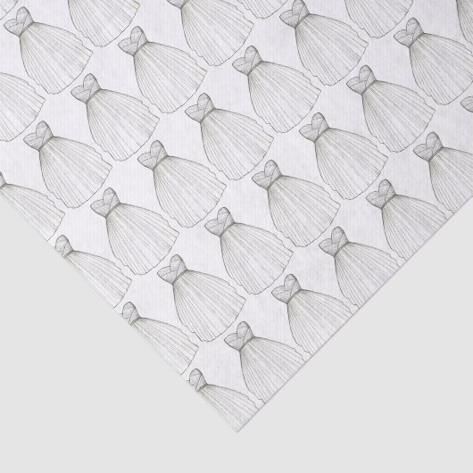 Trouwjurk Bruid Bruidsjurk Bruiloft Verloving Tissuepapier (Detail)