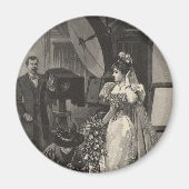 Trouwjurk Bruid, Bruidsportret met Fotograaf Magneet (Voorkant)