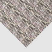 Trouwjurk Bruid en Bruidegom Collage Vintage Tissuepapier (Detail)