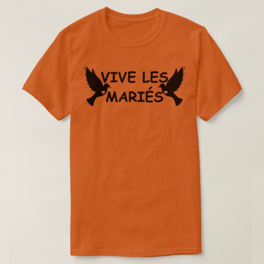 Trouwjurk Bruid en Bruidegom T-Shirt (Design voorkant)
